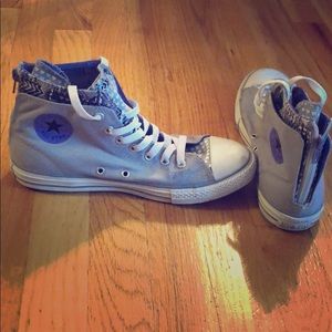 Custom Purple Converse High Tops